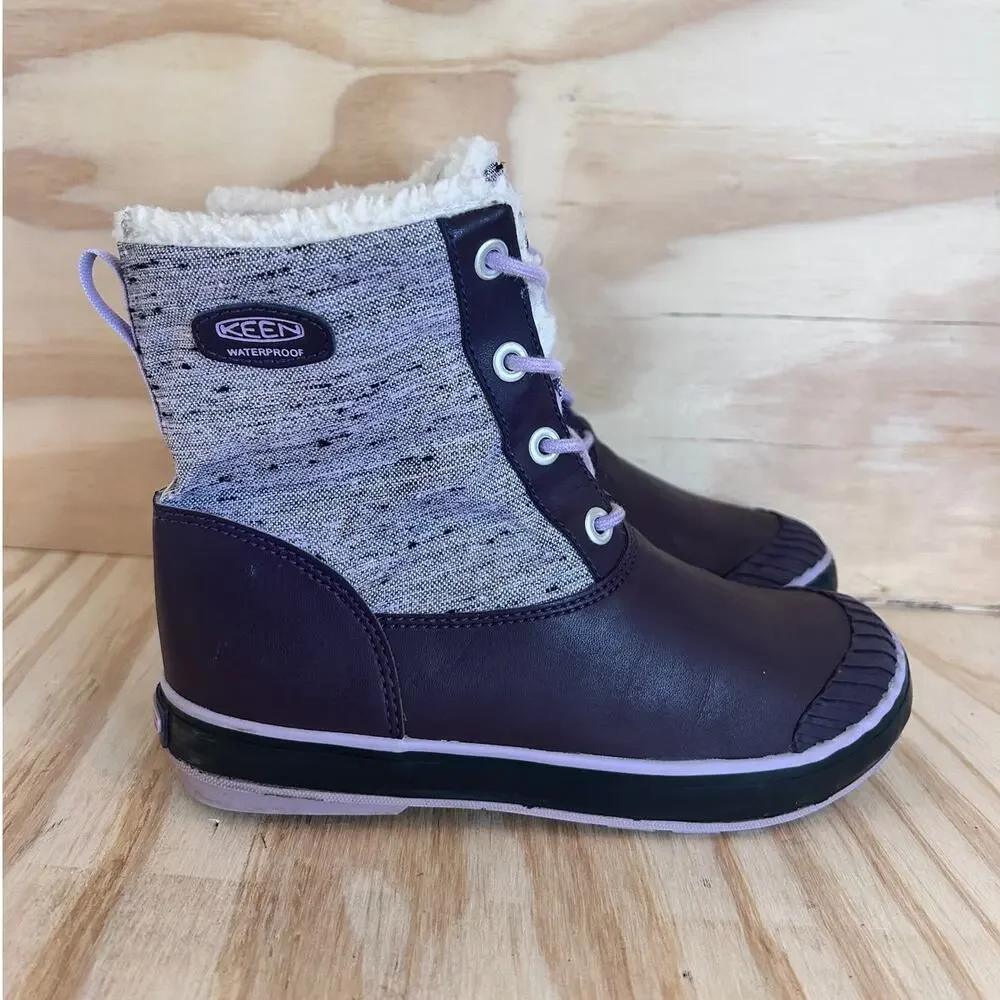 Keen - Elsa Lilac Plum WP - Boots - Purple/Gray - Big Girl's - 5 - 1015491